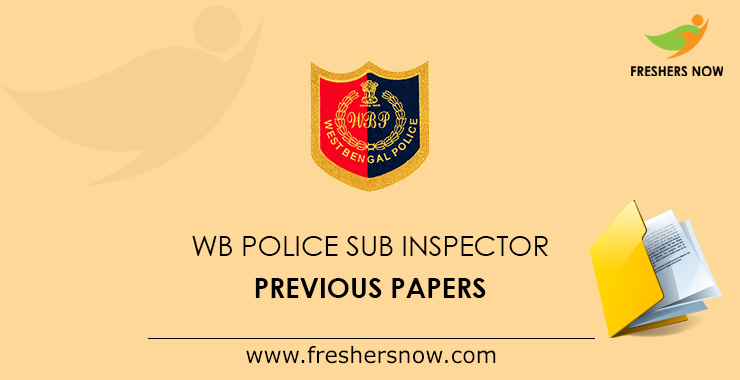 WB Police Sub Inspector Previous Year Papers PDF
