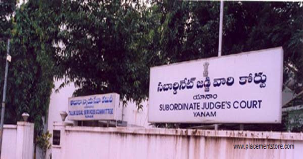 Yanam Court Recruitment 2026 (eCourts.gov.in) Notification