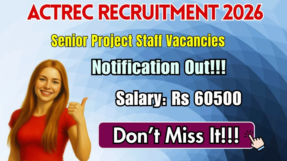 ACTREC Senior Project Staff Recruitment 2026