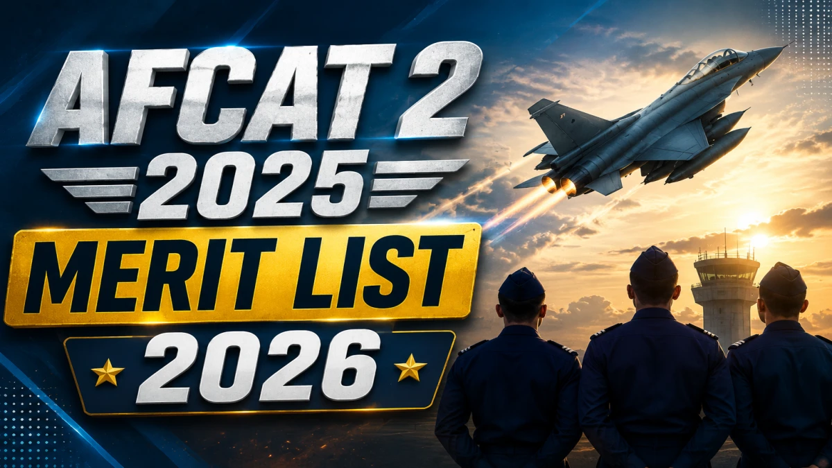 AFCAT 2 2025 Merit List 2026 OUT (Direct Link)