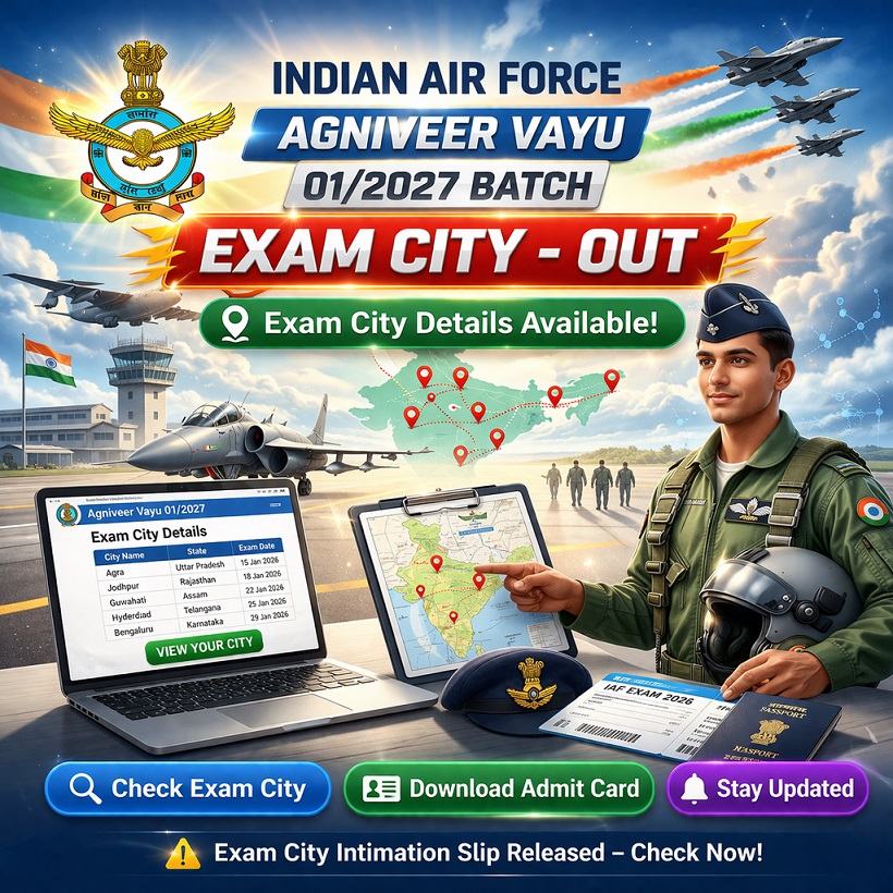 Indian Airforce Agniveer Vayu 01/2027 Result – Out