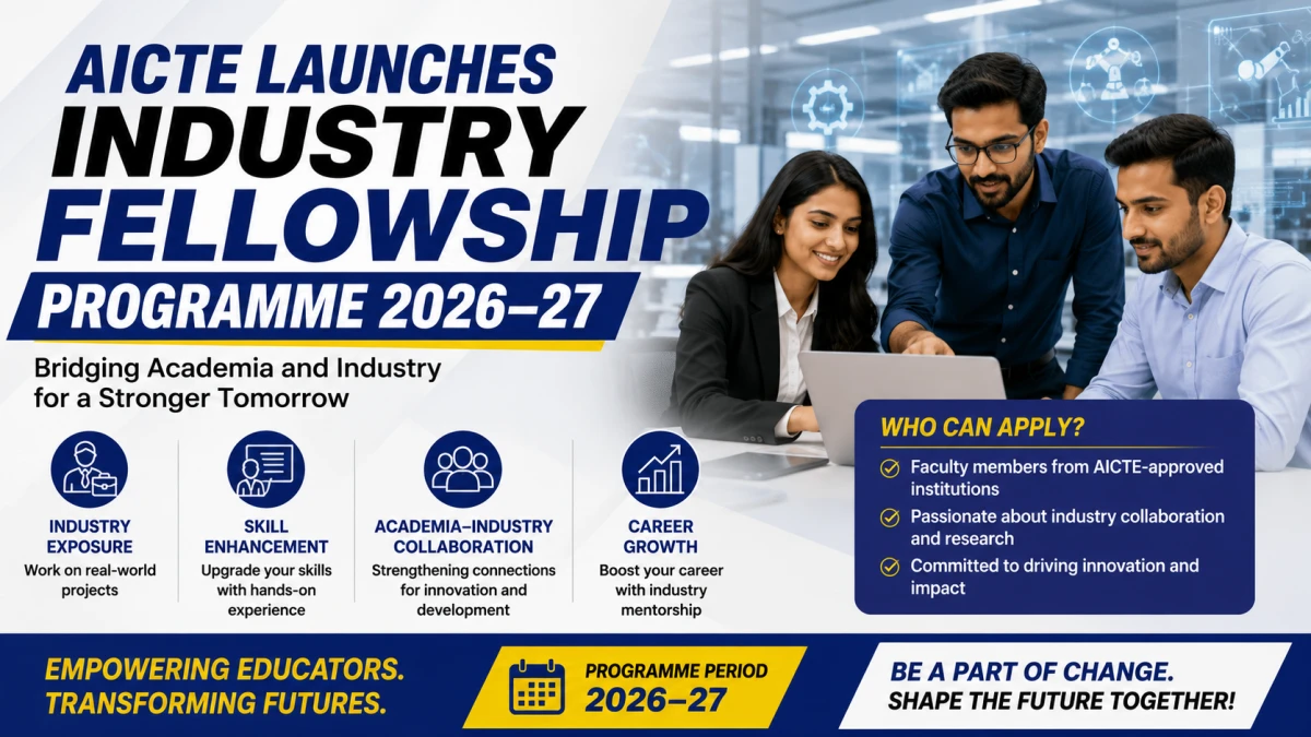 AICTE Launches Industry Fellowship Programme 2026–27: Faculty To Get Rs 1 Lakh Per Month Working With Tata, Hero MotoCorp And Volvo