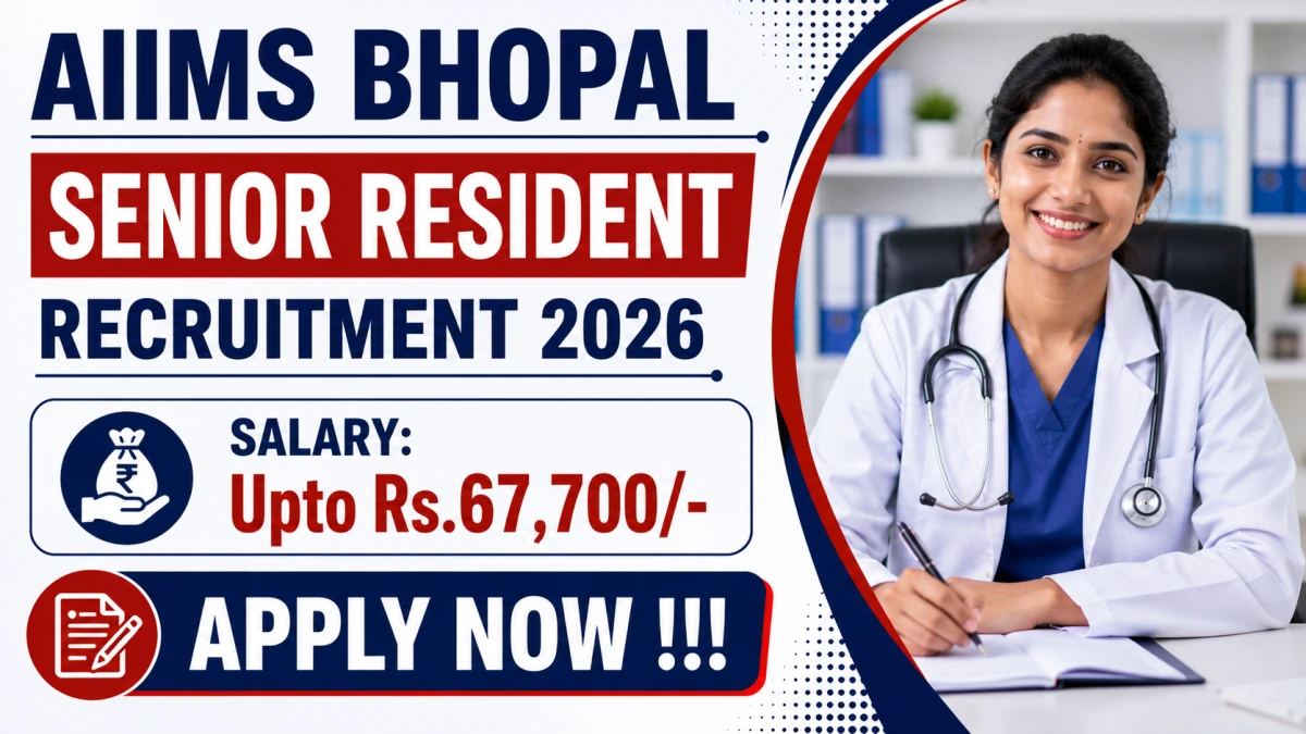 AIIMS Bhopal Senior Resident Recruitment 2026