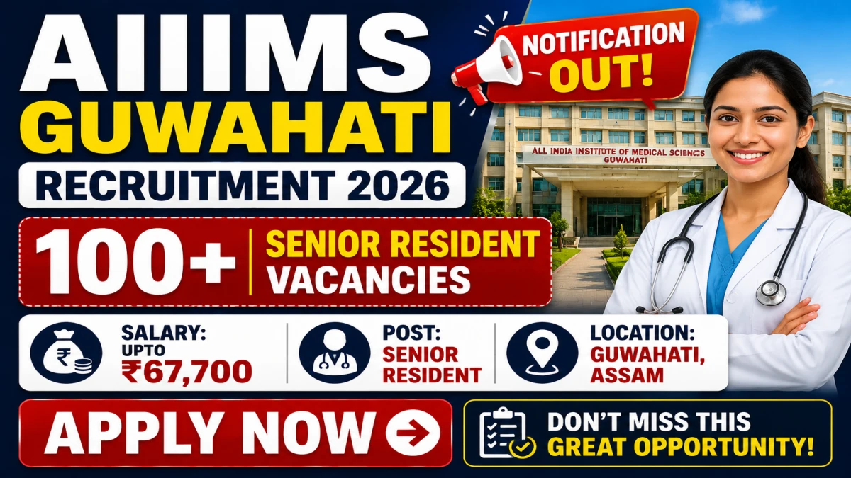 AIIMS Guwahati Senior Resident Recruitment 2026
