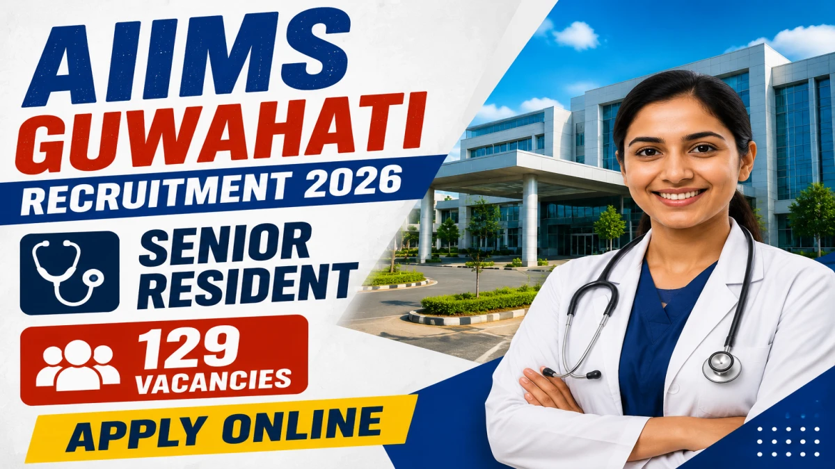 AIIMS Guwahati Senior Resident Recruitment 2026 Notification Out – Apply Online for 129 Posts