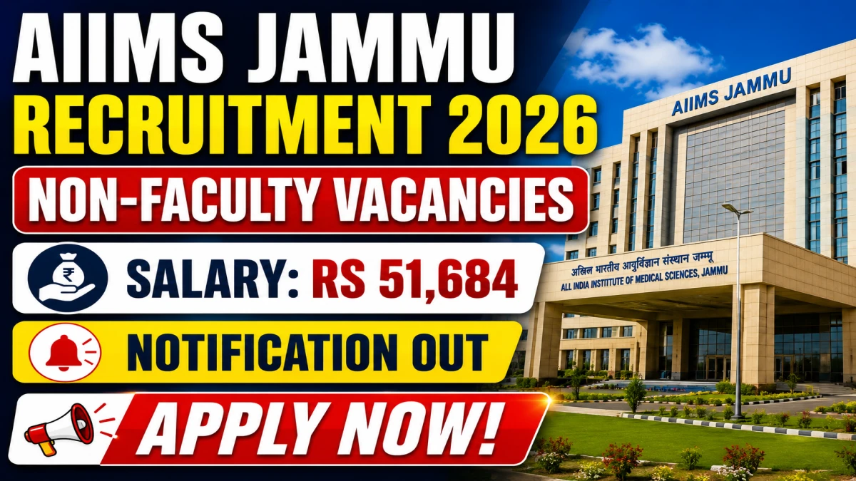 AIIMS Jammu Non-Faculty Recruitment 2026