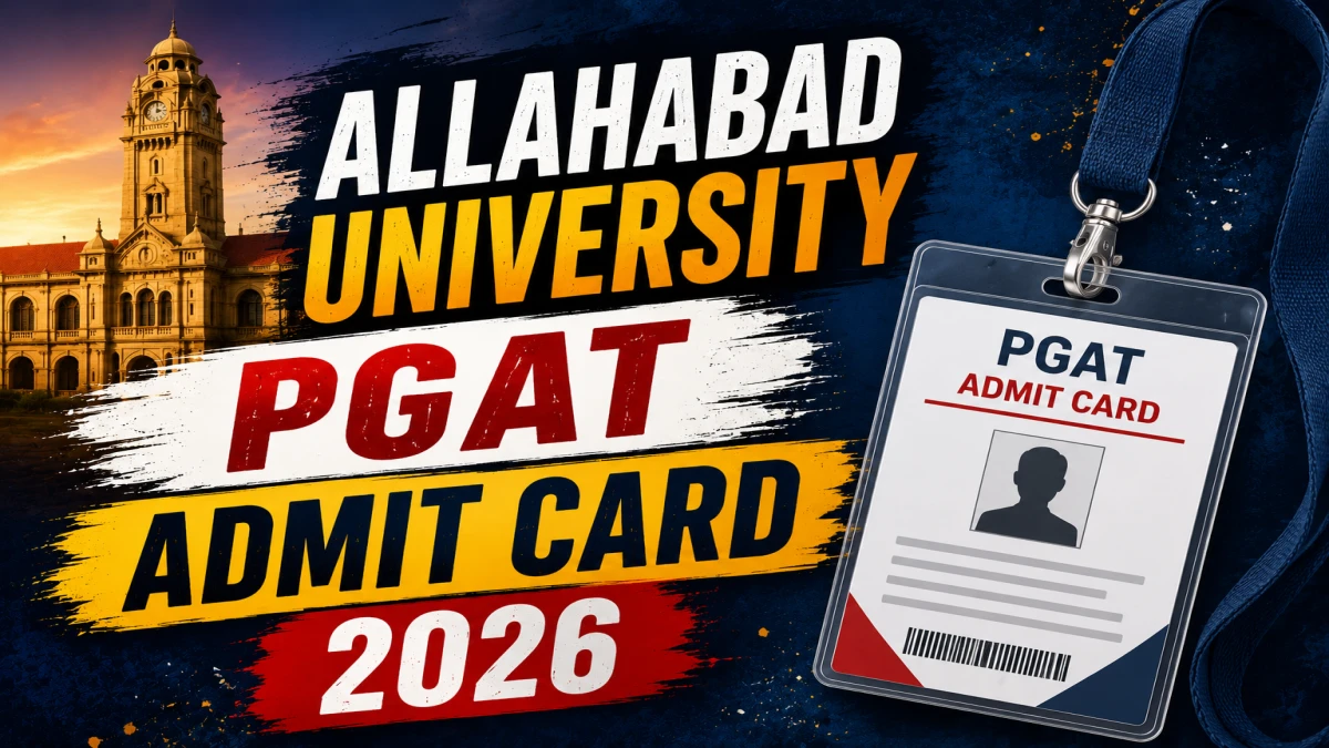 Allahabad University PGAT Admit Card 2026