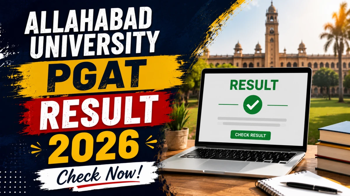 Allahabad University PGAT Result 2026