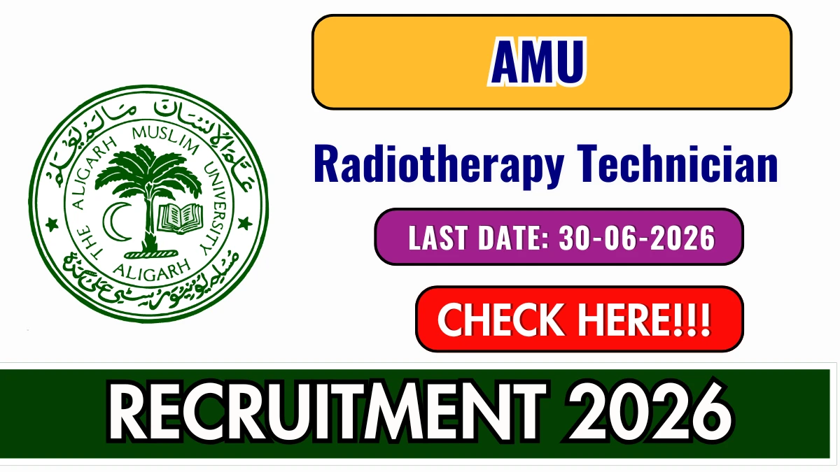 AMU Radiotherapy Technician Recruitment 2026
