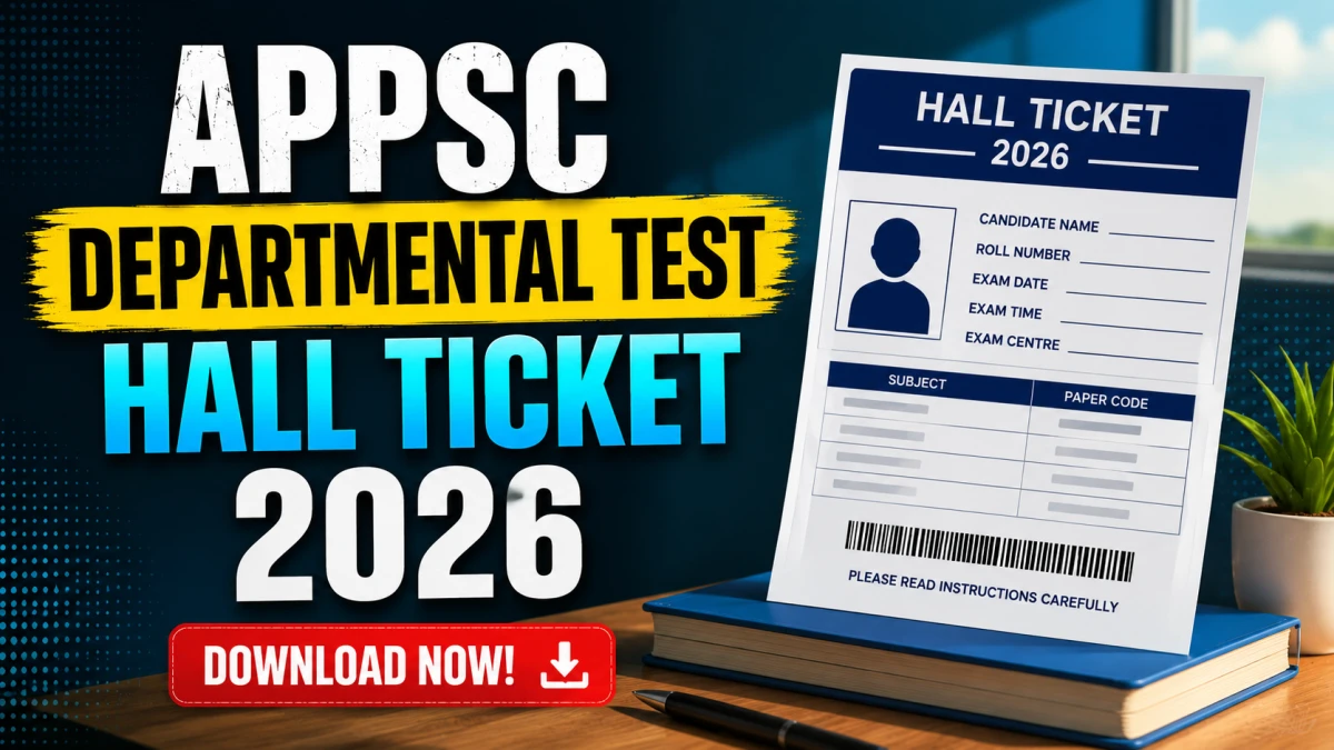 APPSC Departmental Tests Hall Ticket 2026