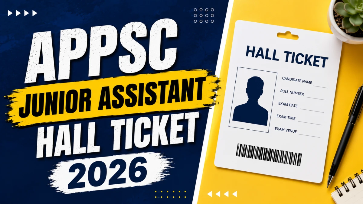 APPSC Junior Assistant Hall Ticket 2026 Out