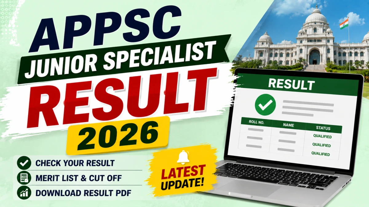 APPSC Junior Specialist Result 2026
