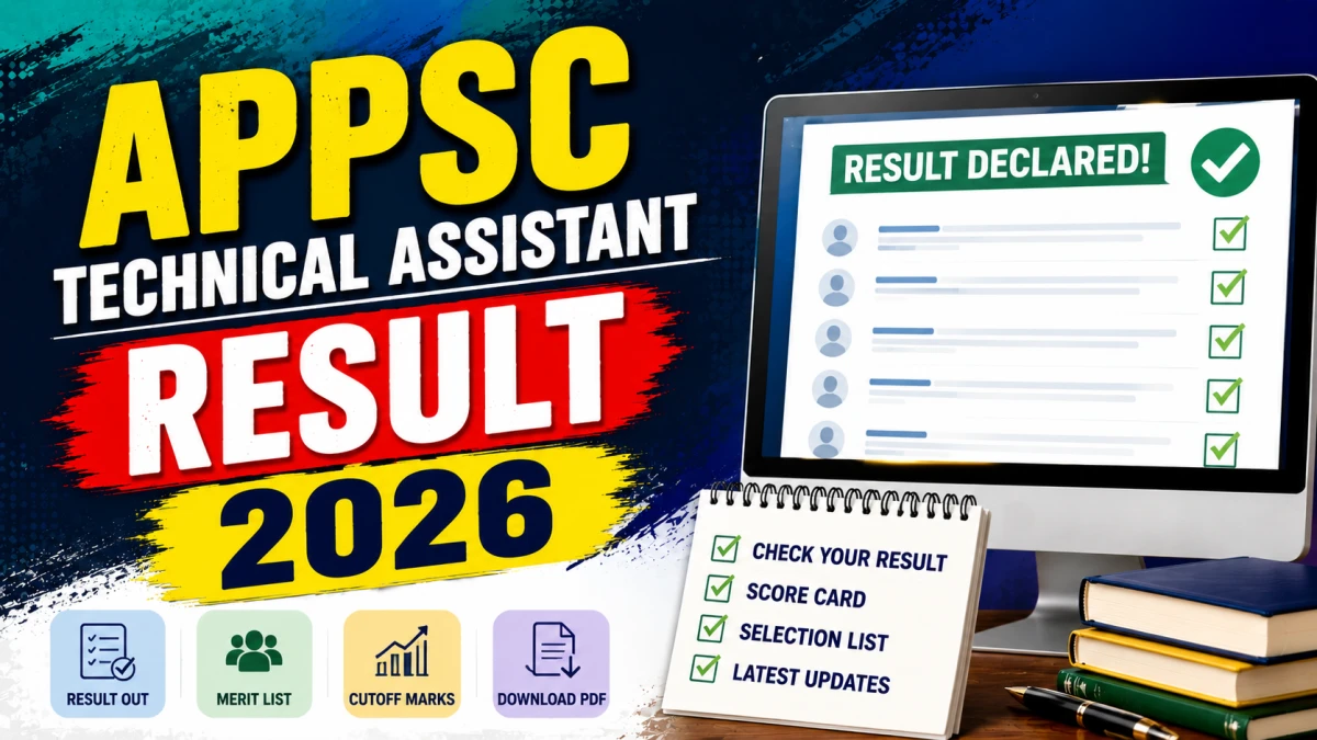 APPSC Technical Assistant Result 2026