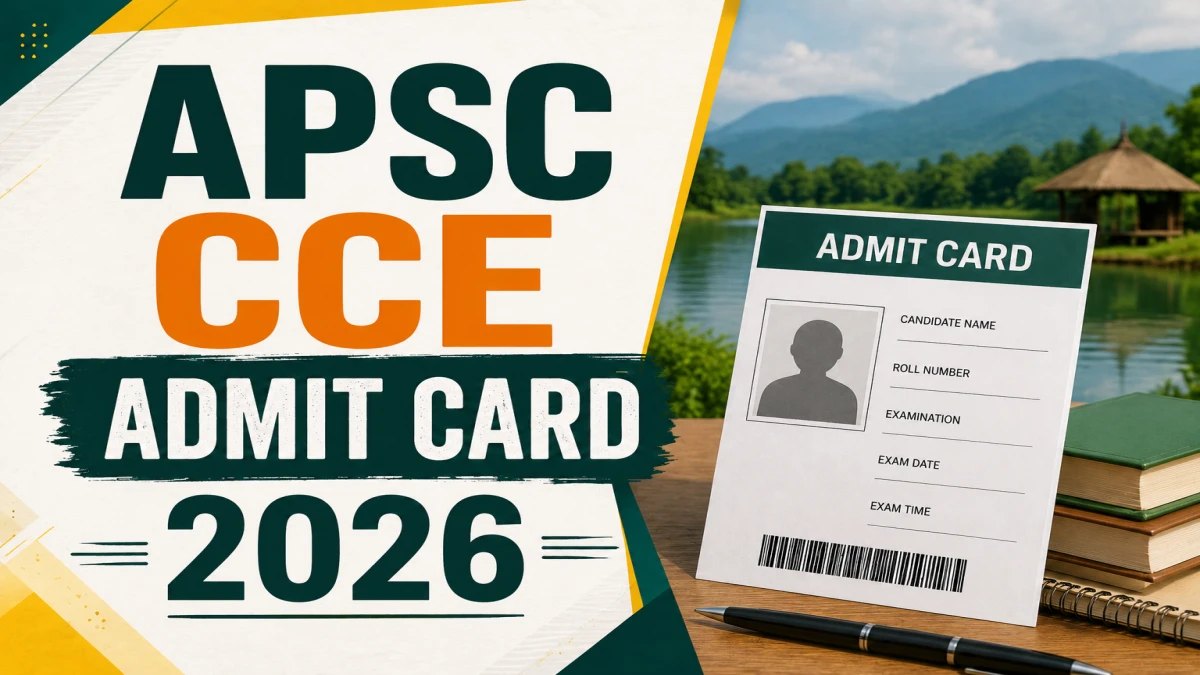 APSC CCE Admit Card 2026 Released