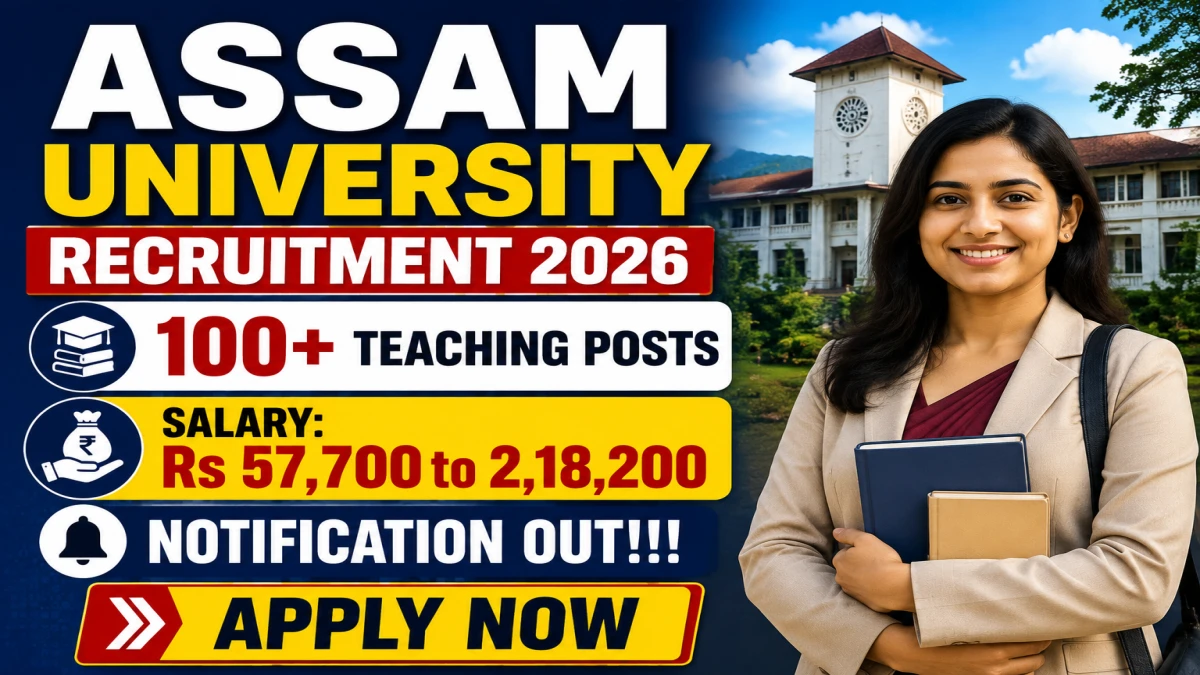 Assam University Teaching Recruitment 2026