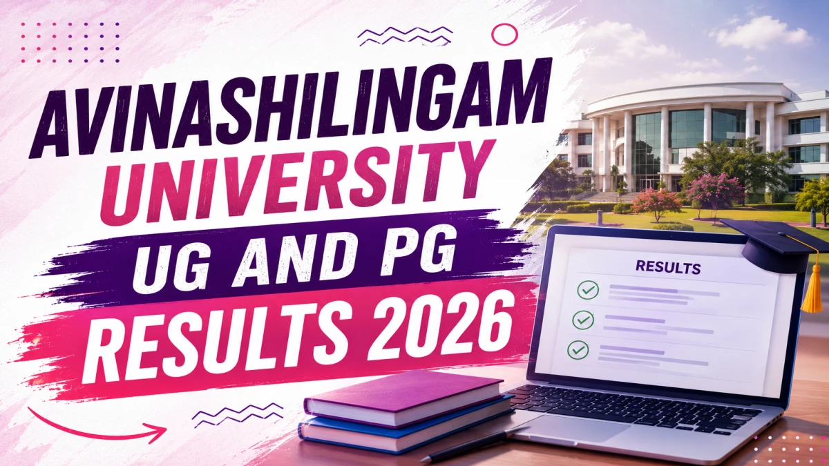 Avinashilingam University UG and PG Result 2026 Out