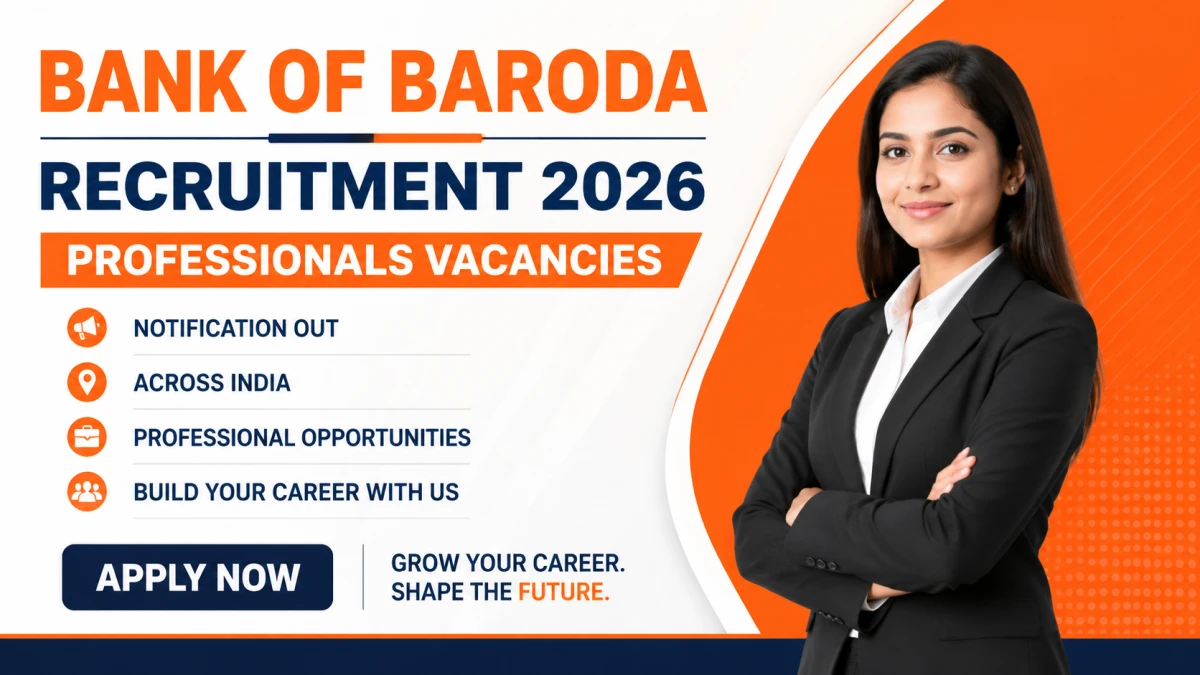 Bank of Baroda Professionals Recruitment 2026 Notification Out