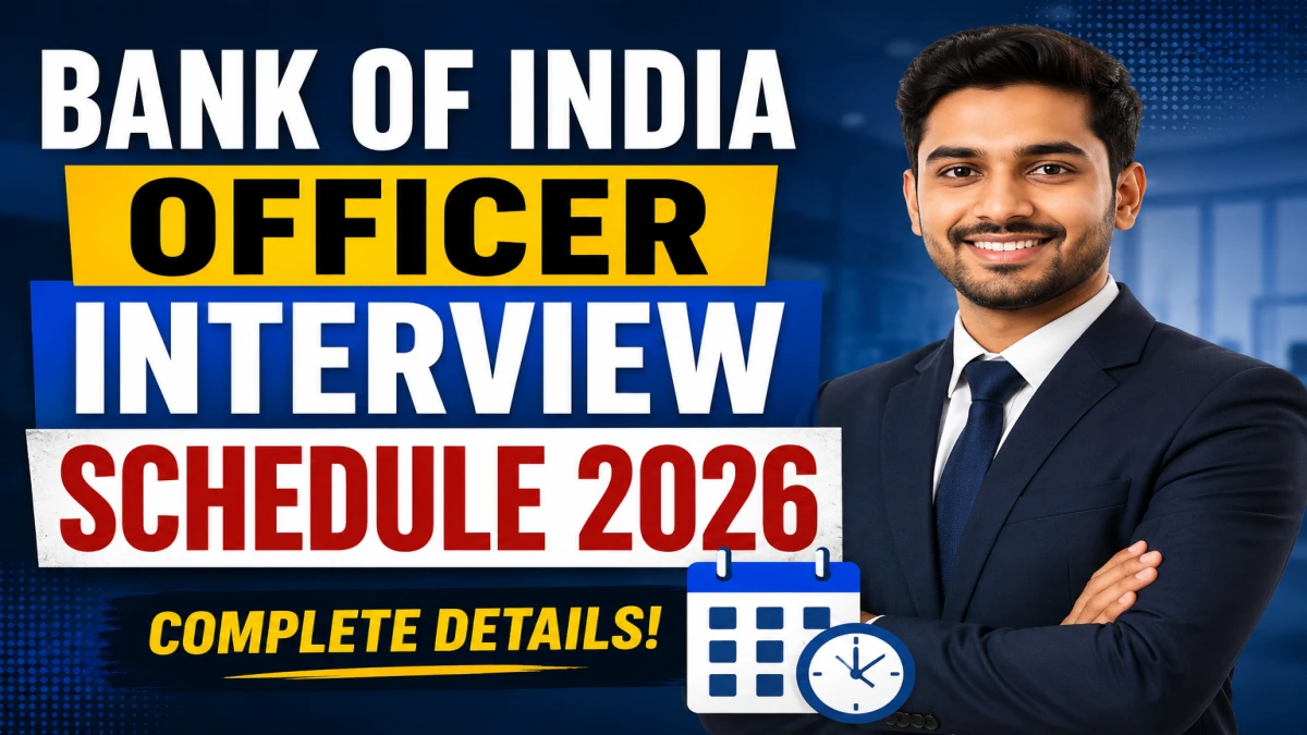 Bank of India Officer Interview Schedule 2026 – Date, Zone & Call Letter Download