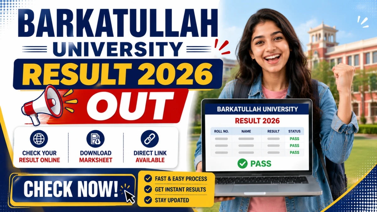 Barkatullah University Result 2026 Out