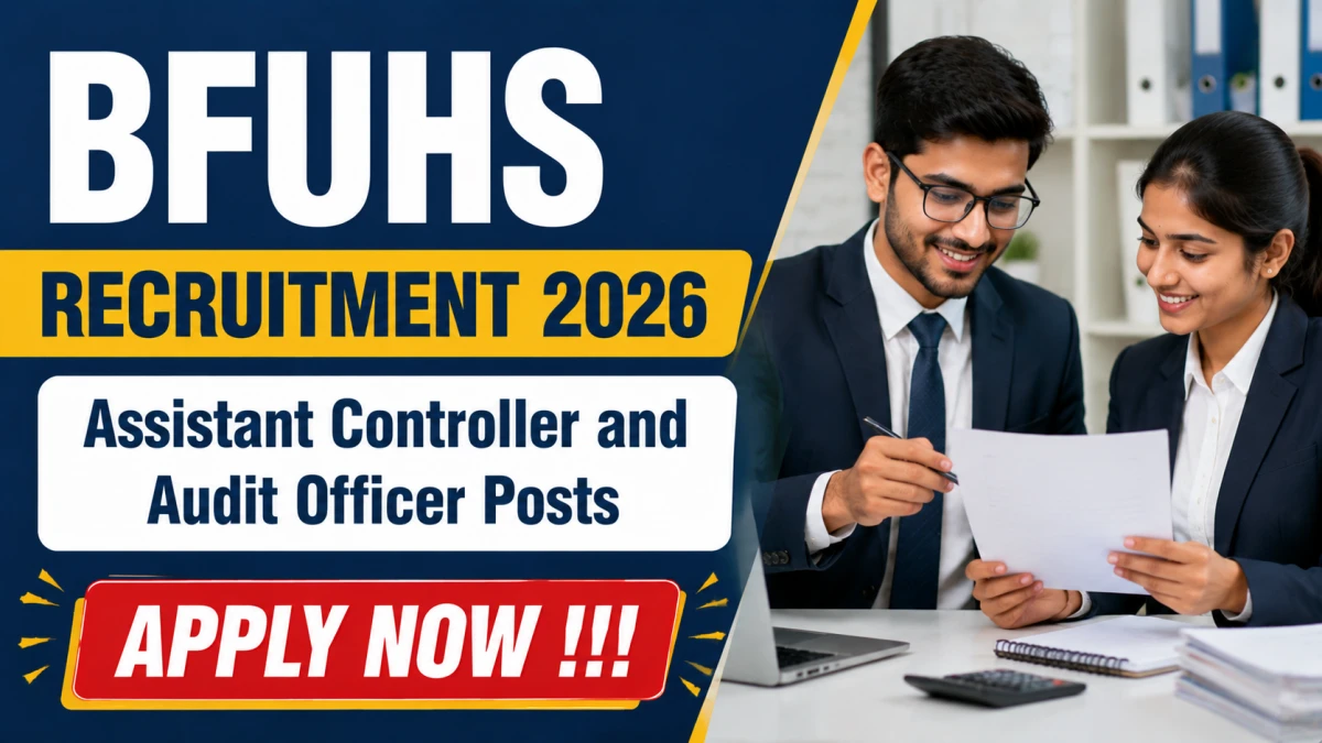 BFUHS Recruitment 2026 – Apply Online for Assistant Controller and Audit Officer Posts
