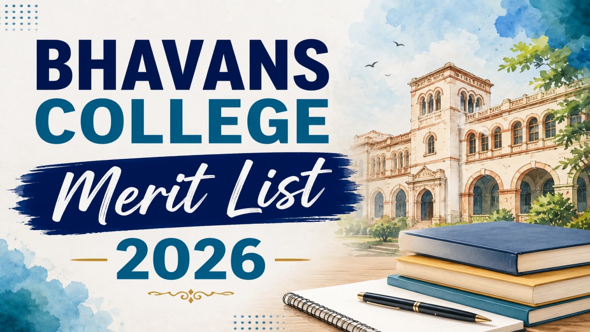 Bhavans College Merit List 2026