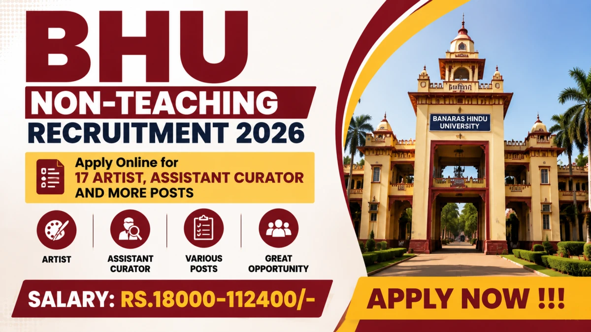 BHU Non-Teaching Recruitment 2026 – Apply Online for 17 Artist, Assistant Curator and More Posts