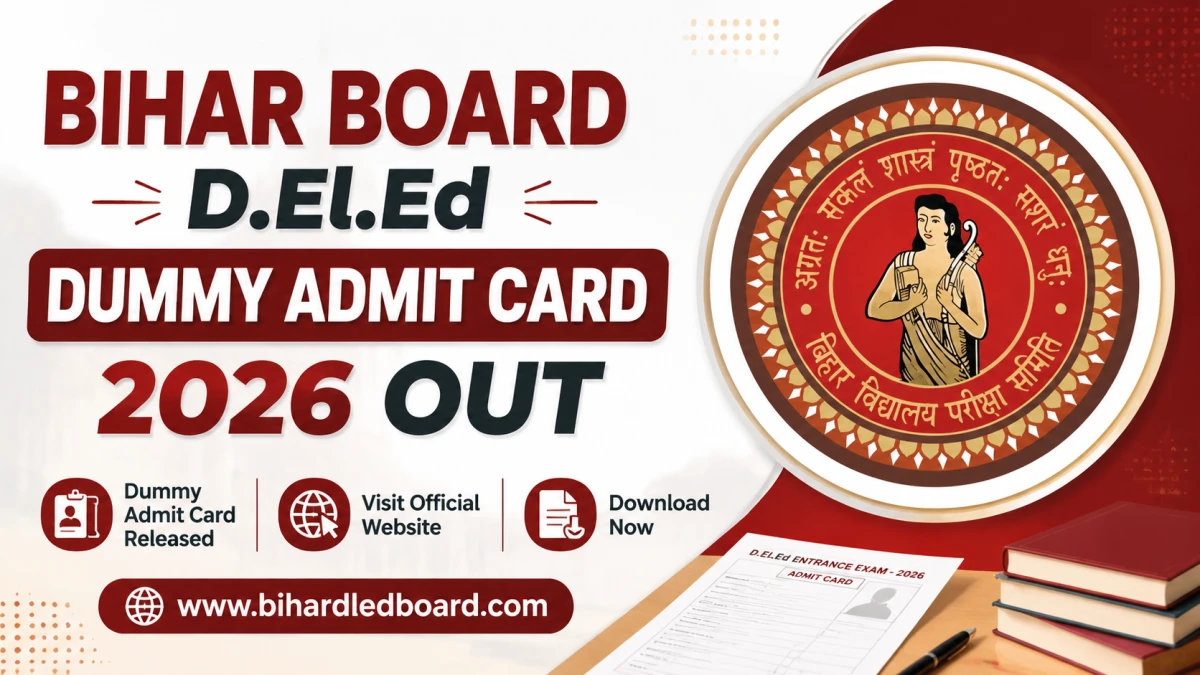 Bihar Board D.El.Ed Dummy Admit Card 2026 Out