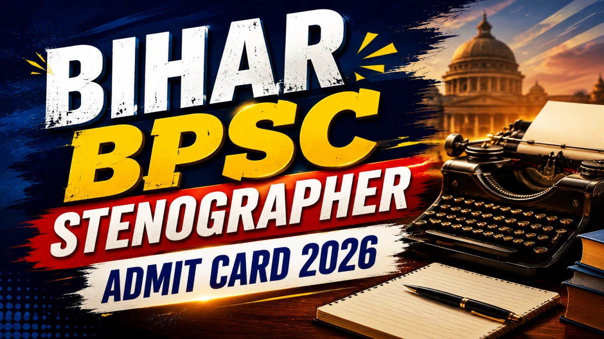 Bihar BPSC Stenographer Admit Card Date 2026