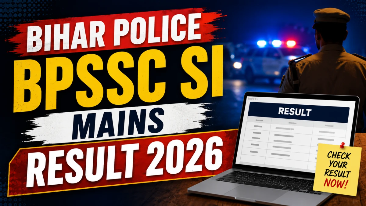 Bihar Police BPSSC SI Mains Result 2026 Out