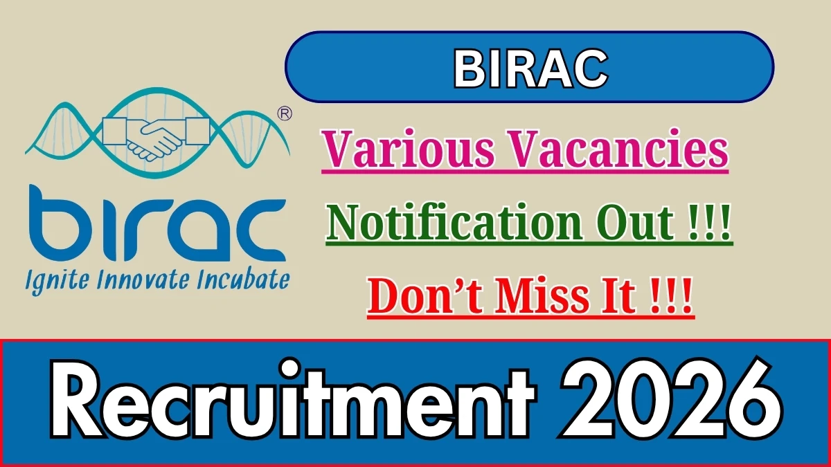 BIRAC Recruitment 2026 – Apply Online for 15 Officer, Manager and More Posts