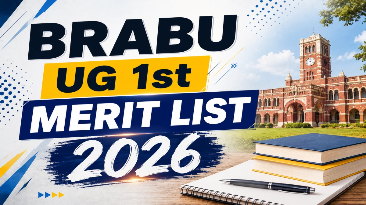 BRABU UG 1st Merit List 2026