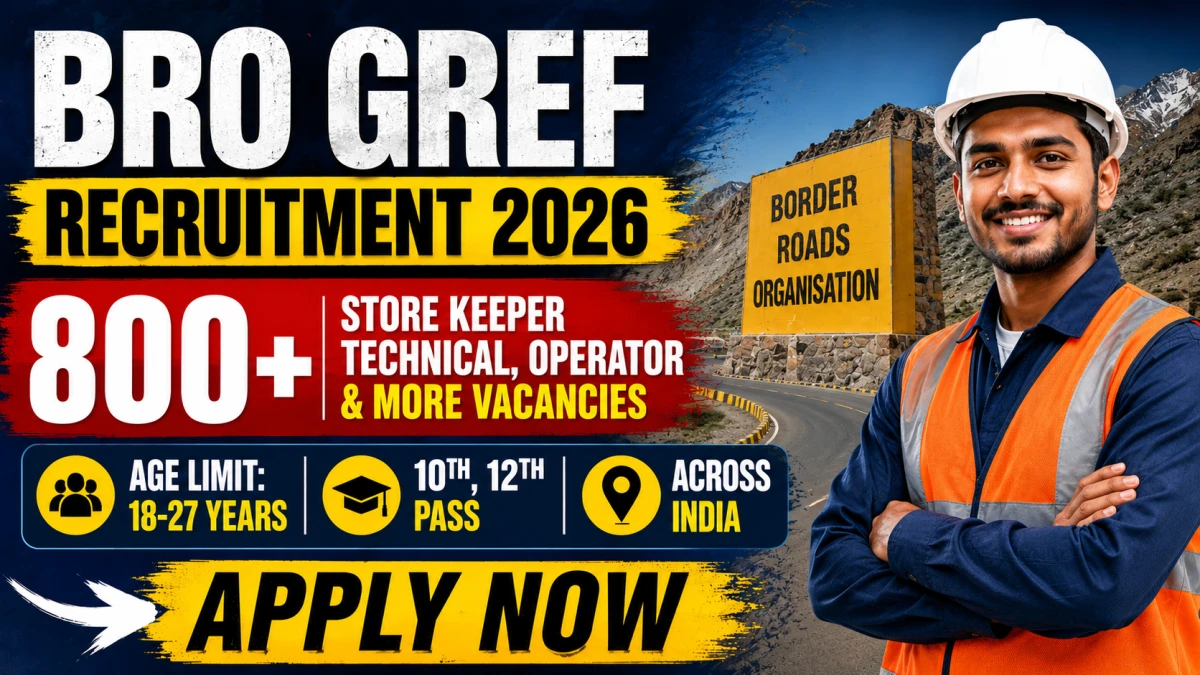 BRO GREF Recruitment 2026 Notification Out
