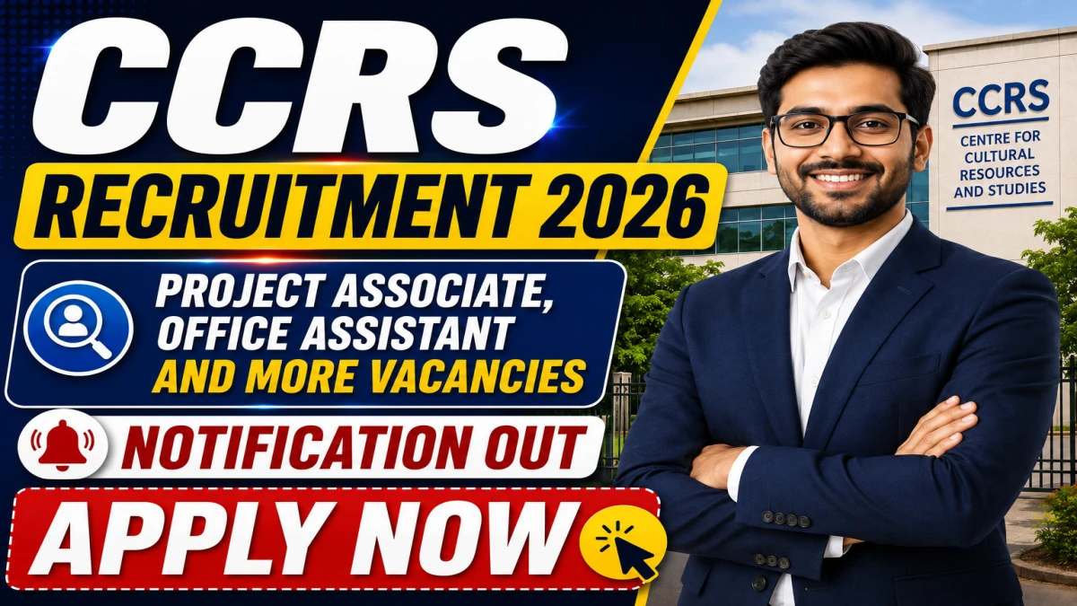 CCRS Recruitment 2026 (Short Notice)