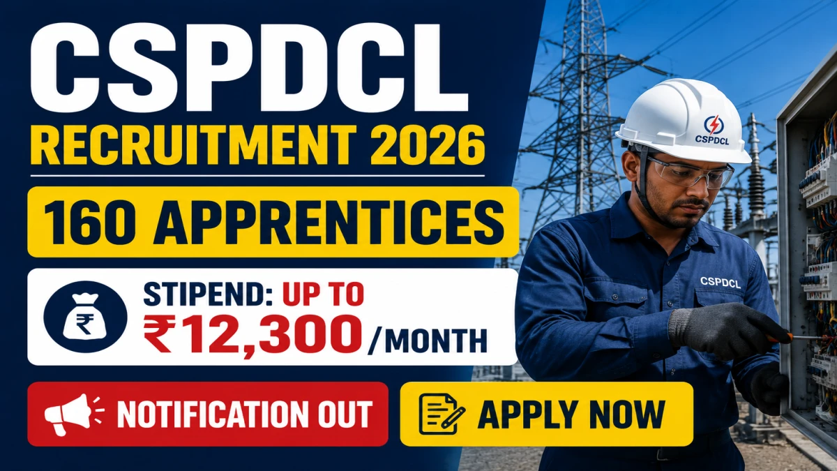 CSPDCL Apprentices Recruitment 2026 Notification Out