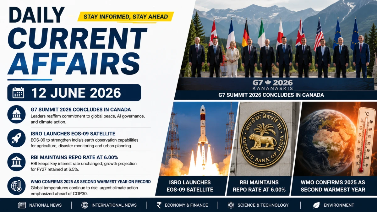Daily Current Affairs – 12 June 2026