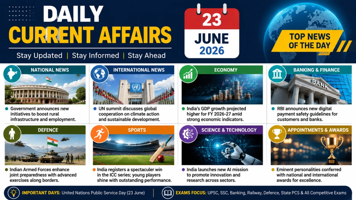 Daily Current Affairs – 23 June 2026