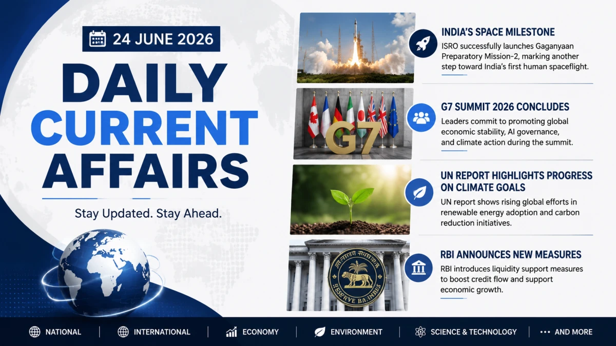 Daily Current Affairs – 24 June 2026