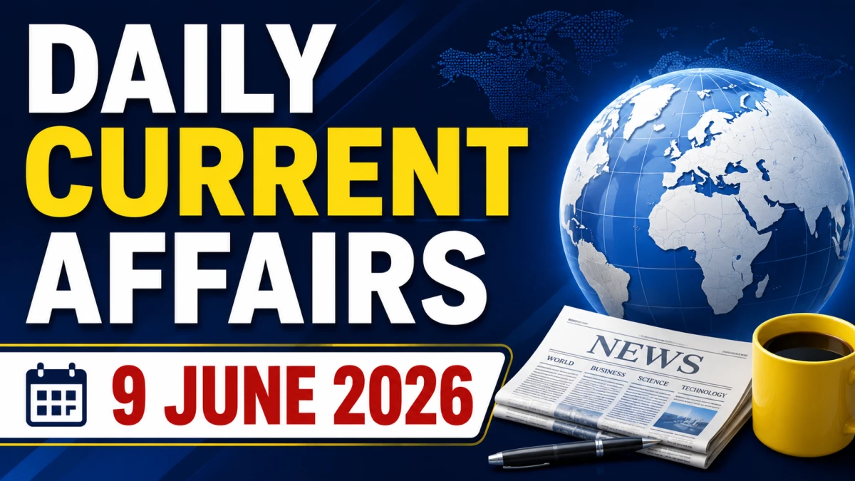 Daily Current Affairs – 9 June 2026