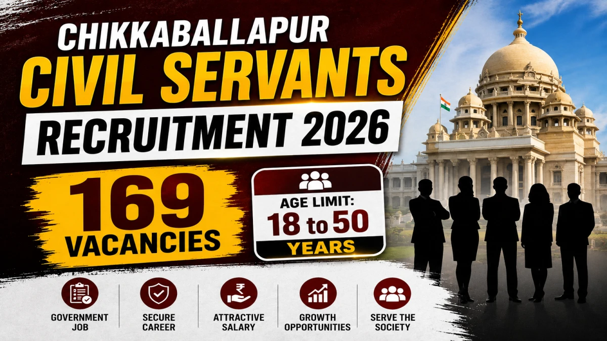 DC Office Chikkaballapur Recruitment 2026 – Apply Offline for 169 Civil Servants & Pourakarmika Posts