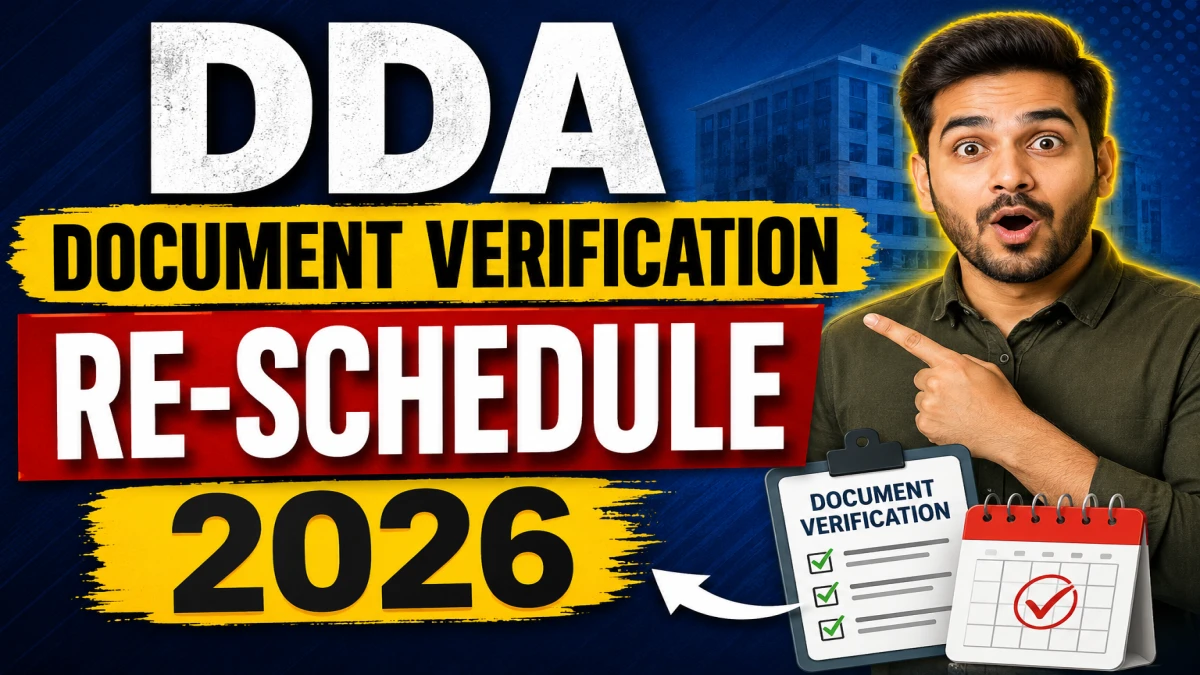 DDA Document Verification Re-Schedule 2026 Out MTS, Patwari, ASO & Mali – Date, Venue & Documents Required