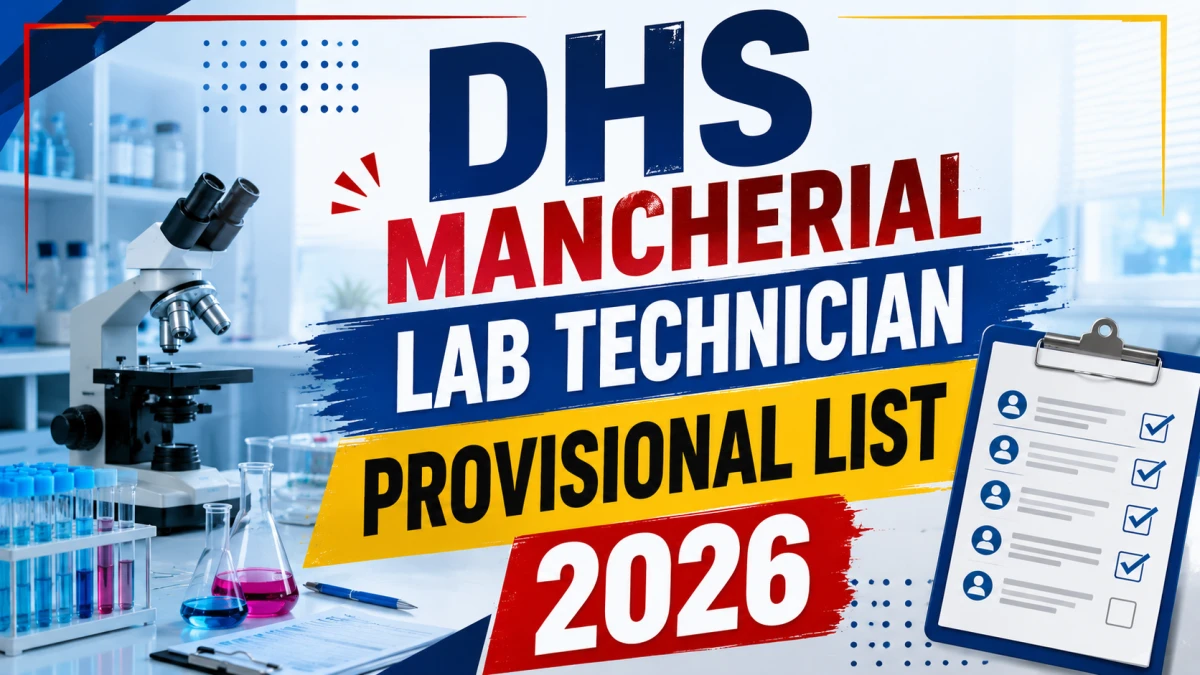 DHS Mancherial Lab Technician Provisional List 2026 OUT