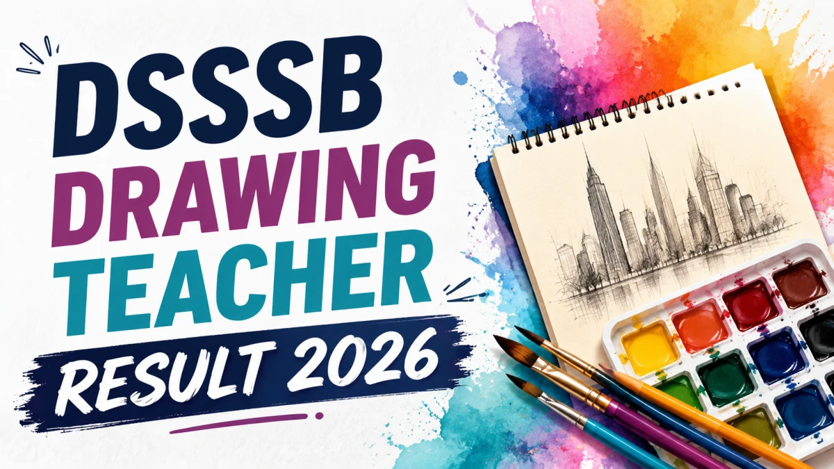 DSSSB Drawing Teacher Result 2026 Out