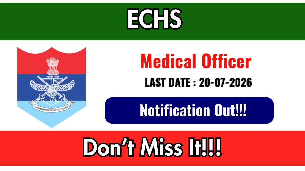 ECHS Medical Officer Recruitment 2026