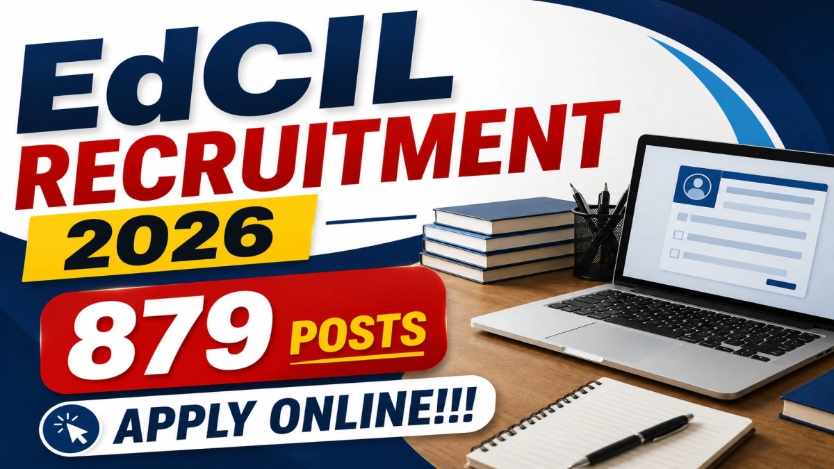EdCIL Recruitment 2026 Out for 879 Posts – Apply Online for Speech Therapist, Clinical Psychologist and More Vacancies