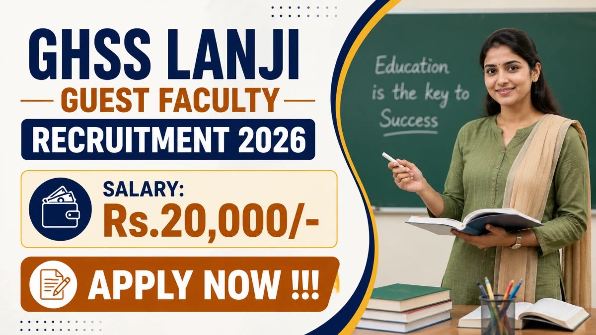 GHSS Lanji Guest Faculty Recruitment 2026