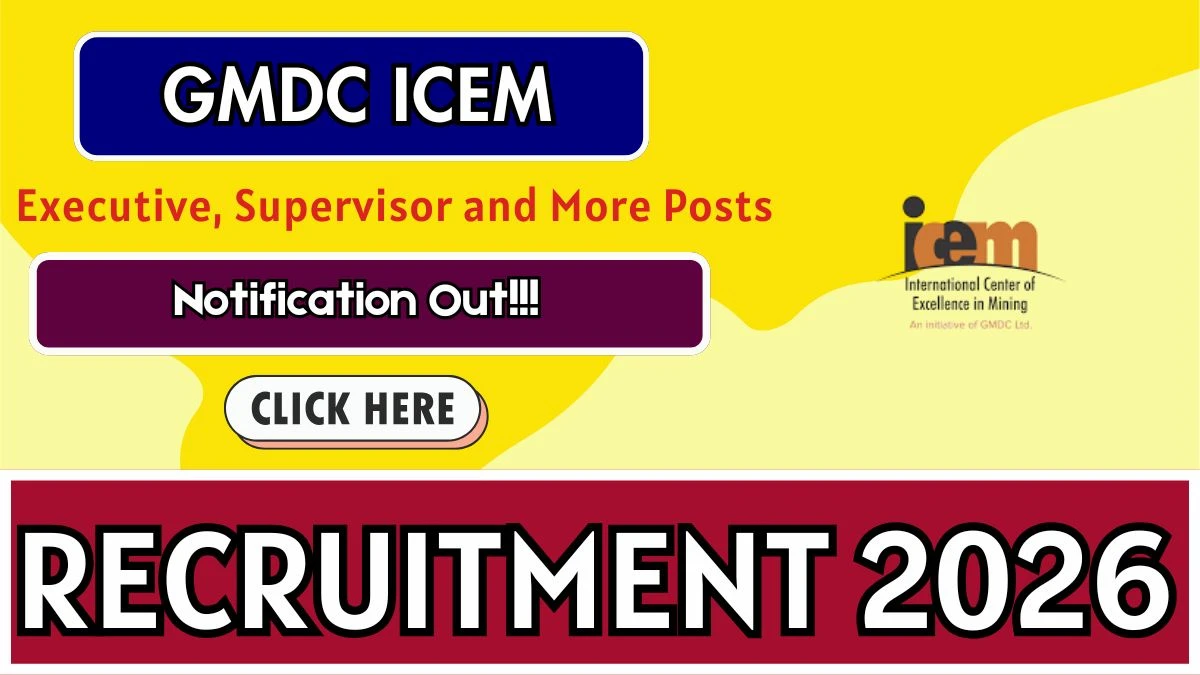 GMDC ICEM Recruitment 2026 – Apply Offline for Executive, Supervisor and More Posts
