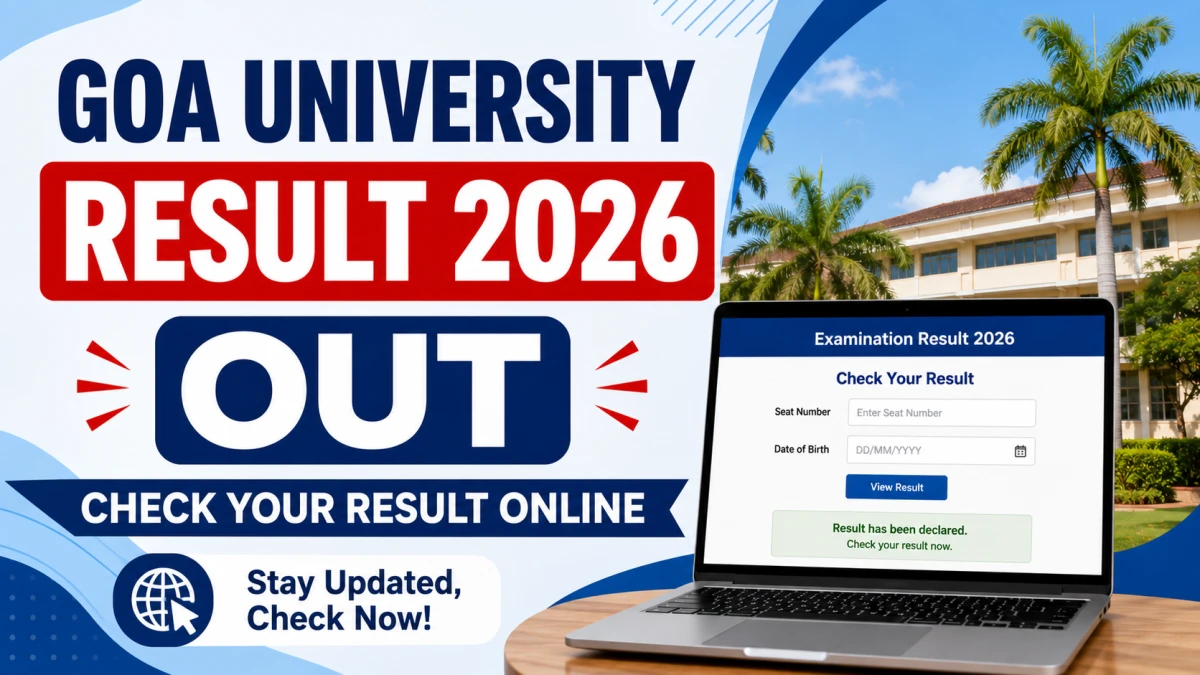 Goa University Result 2026 Out