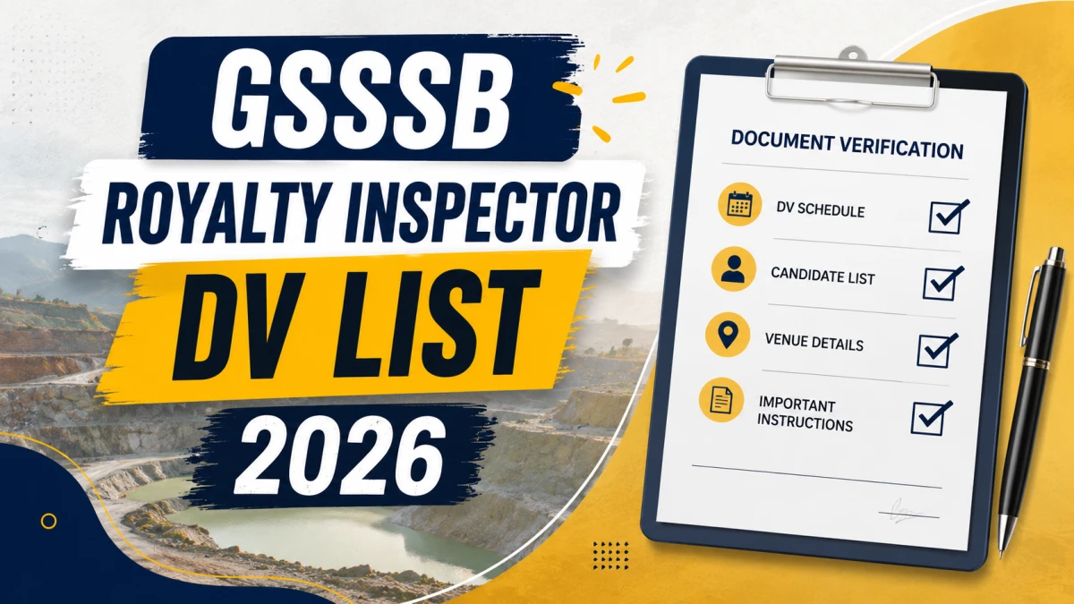 GSSSB Royalty Inspector DV List 2026