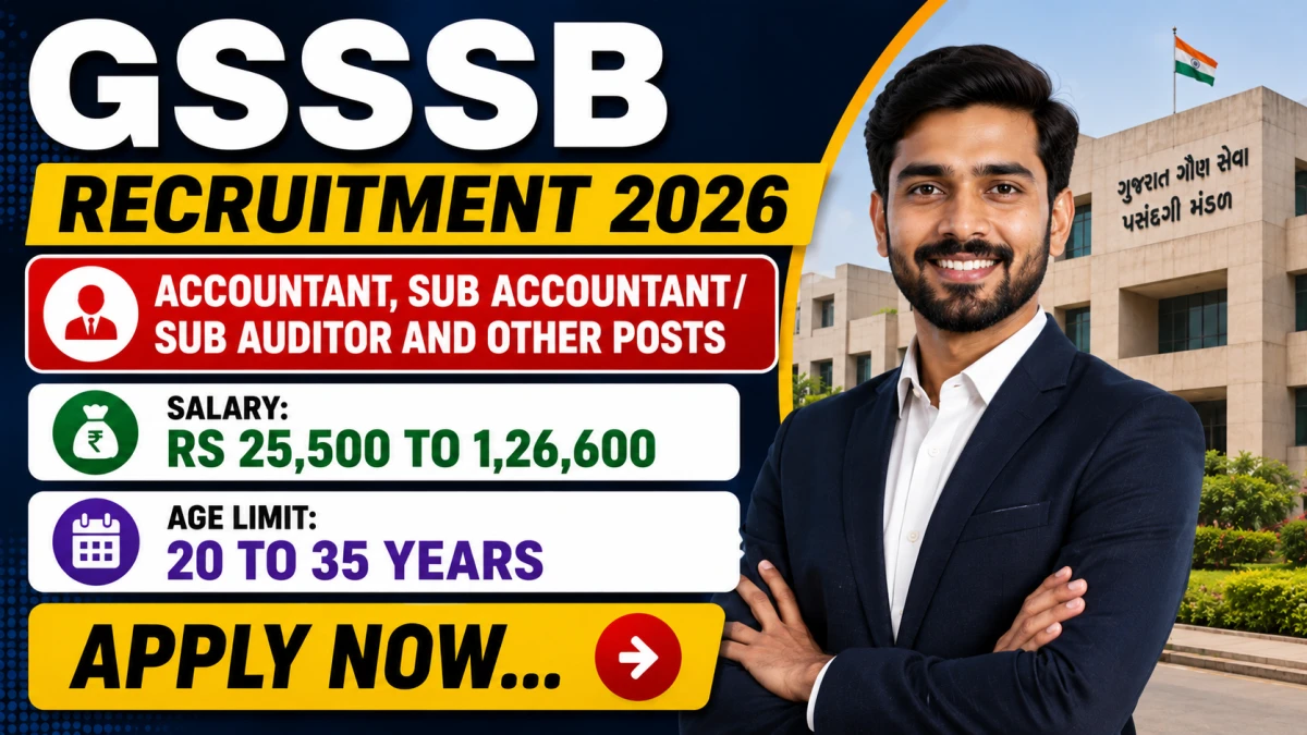 GSSSB Recruitment 2026 Notification Out