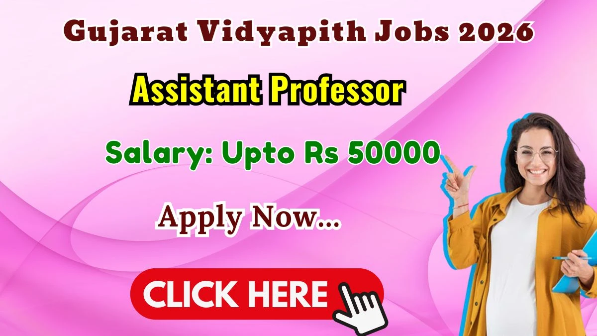 Gujarat Vidyapith Assistant Professor Recruitment 2026